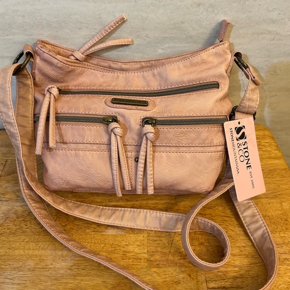 Stone & Co Blush Crossbody Bag with Adjustable Strap - Picture 1 of 12